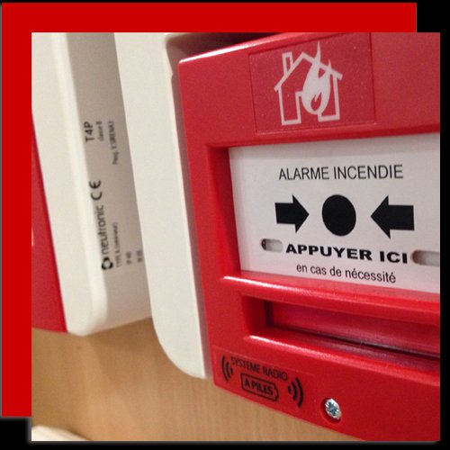 Déclencheur manuel d'alarme incendie rouge à Paris 6e par MSI