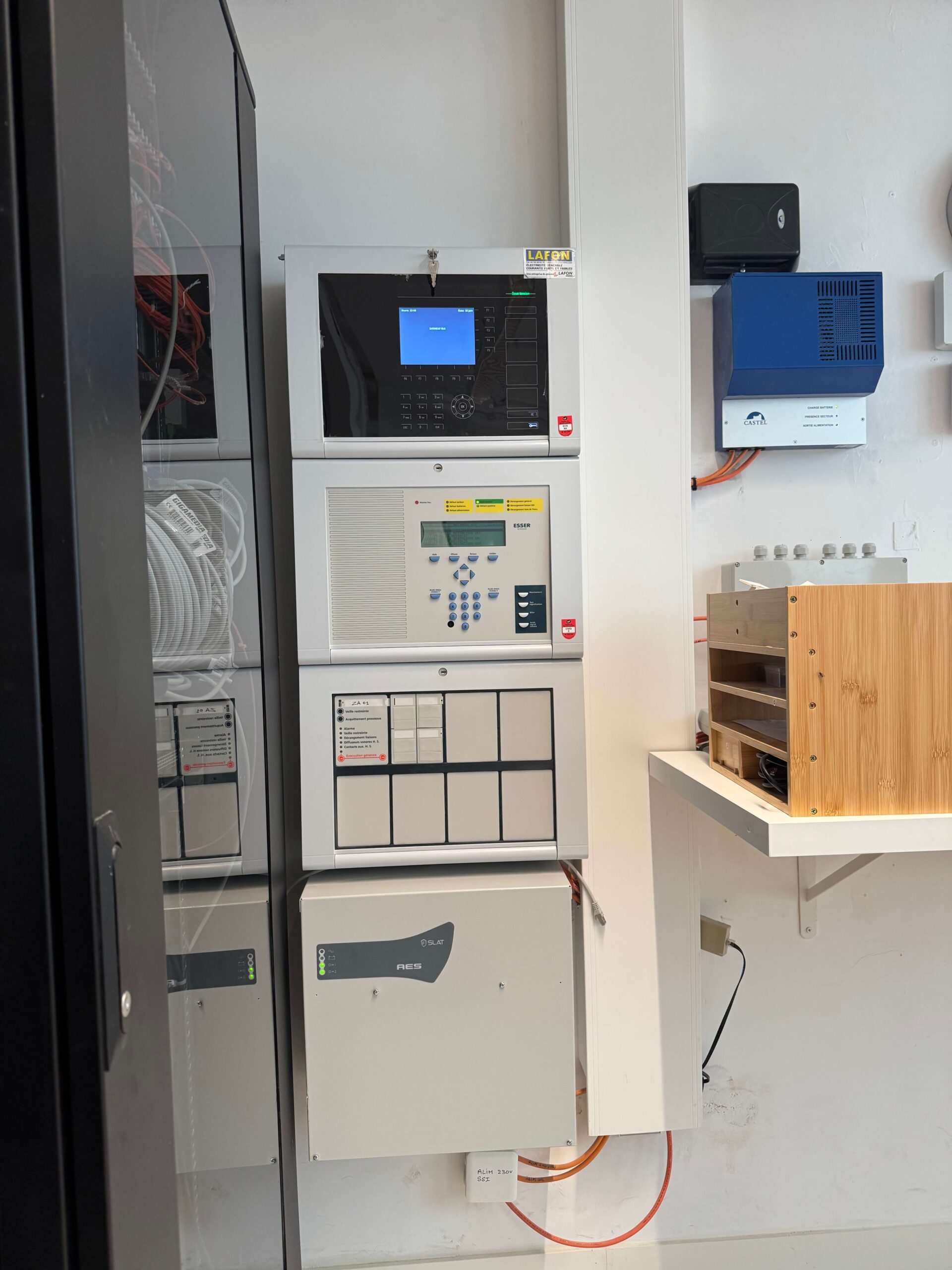 Armoire technique de gestion de la sécurité incendie